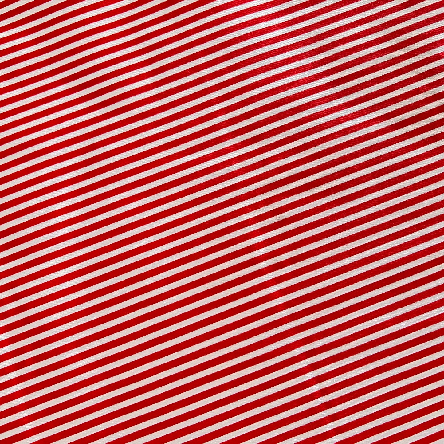 Cotton Poplin Red/White 3mm stripe