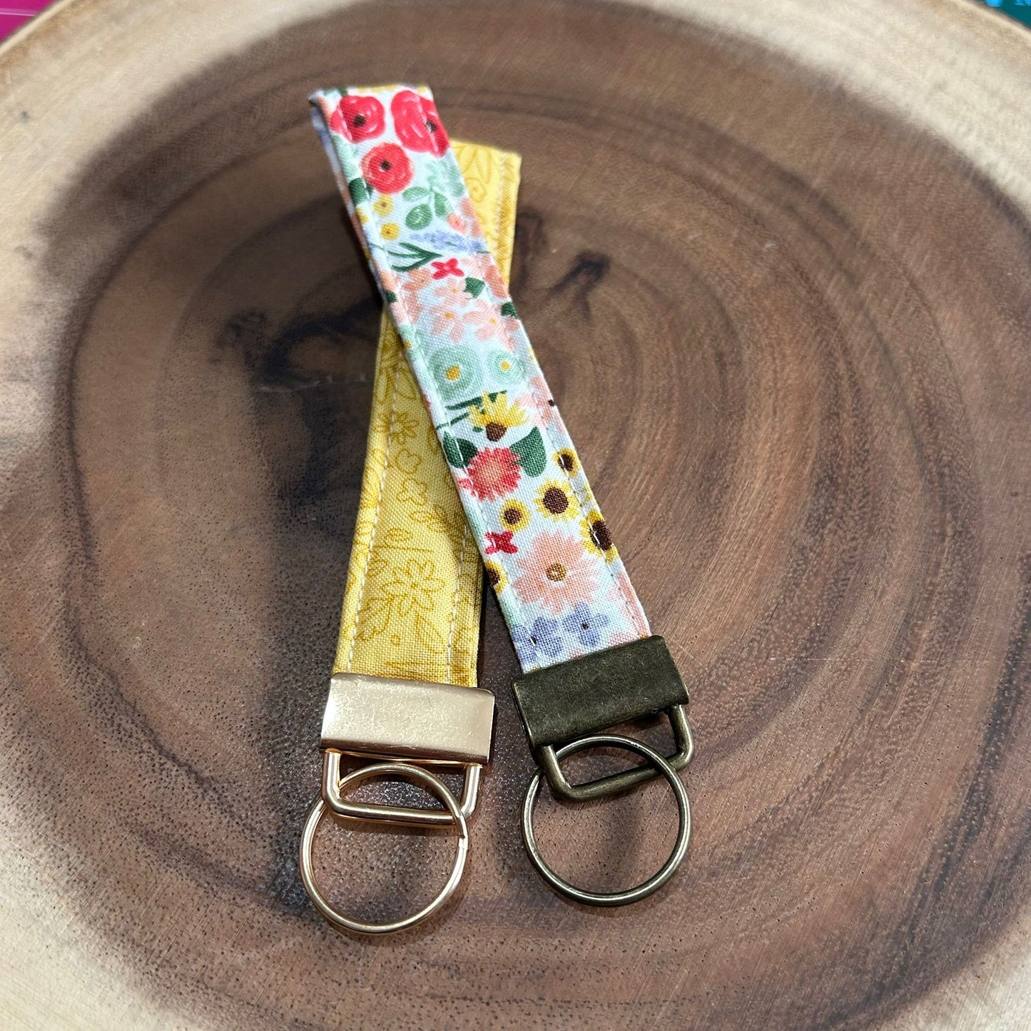 Fabric Key Fobs pack of two