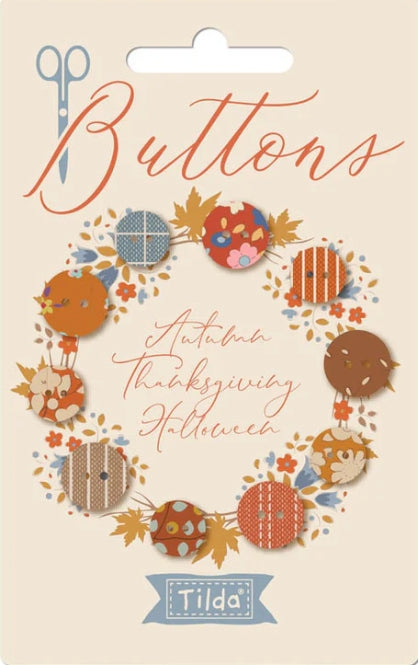 Autumn Thanksgiving Halloween Tilda Buttons