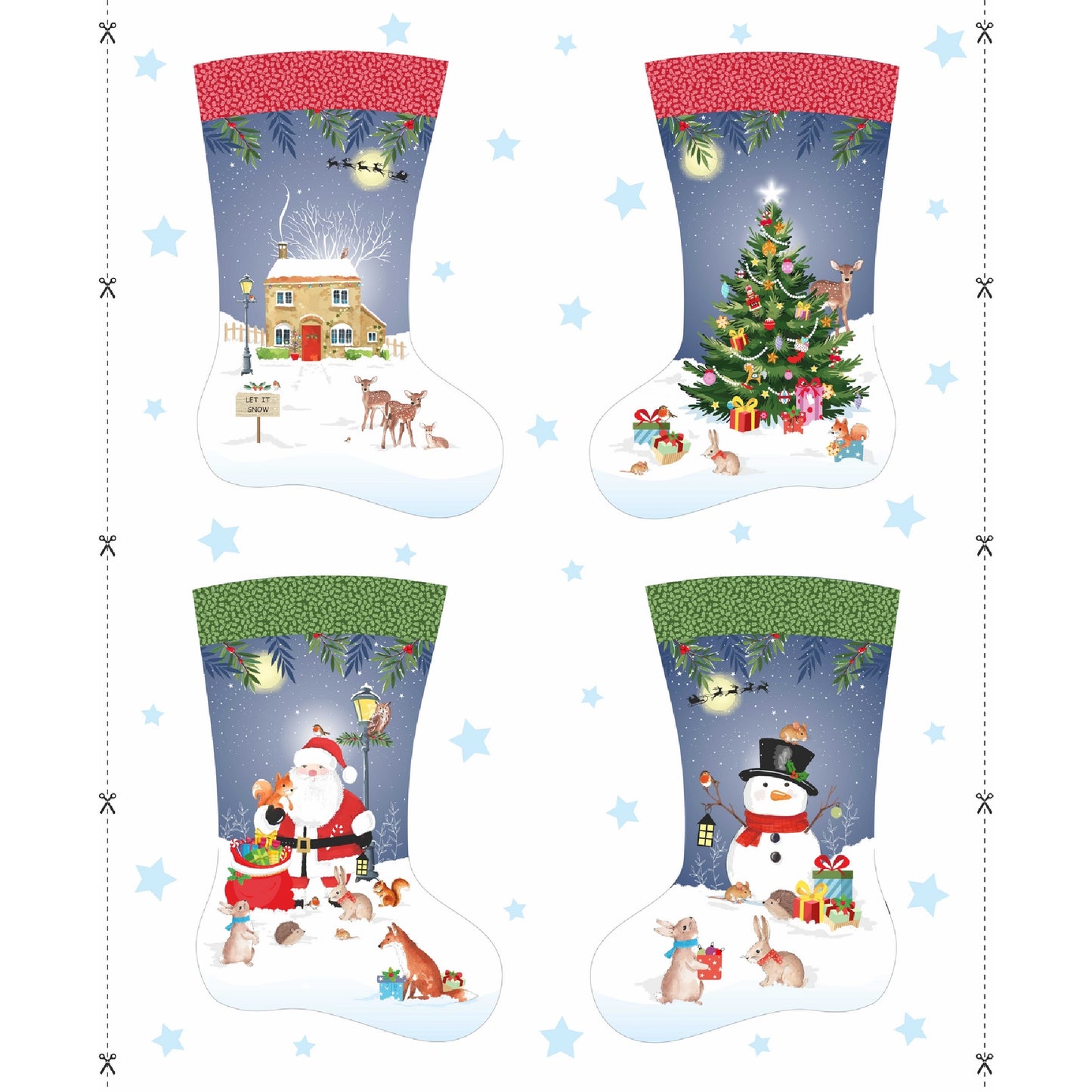 Christmas Stocking Panel