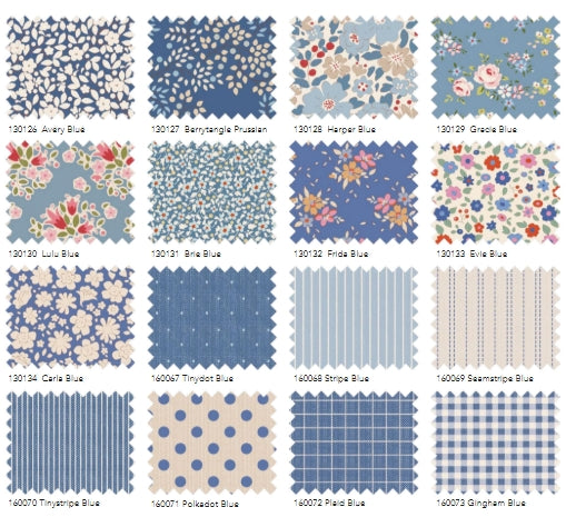 Summer & Ocean Blues Fat Quarter Bundle from the Creating Memories Collection by Tilda