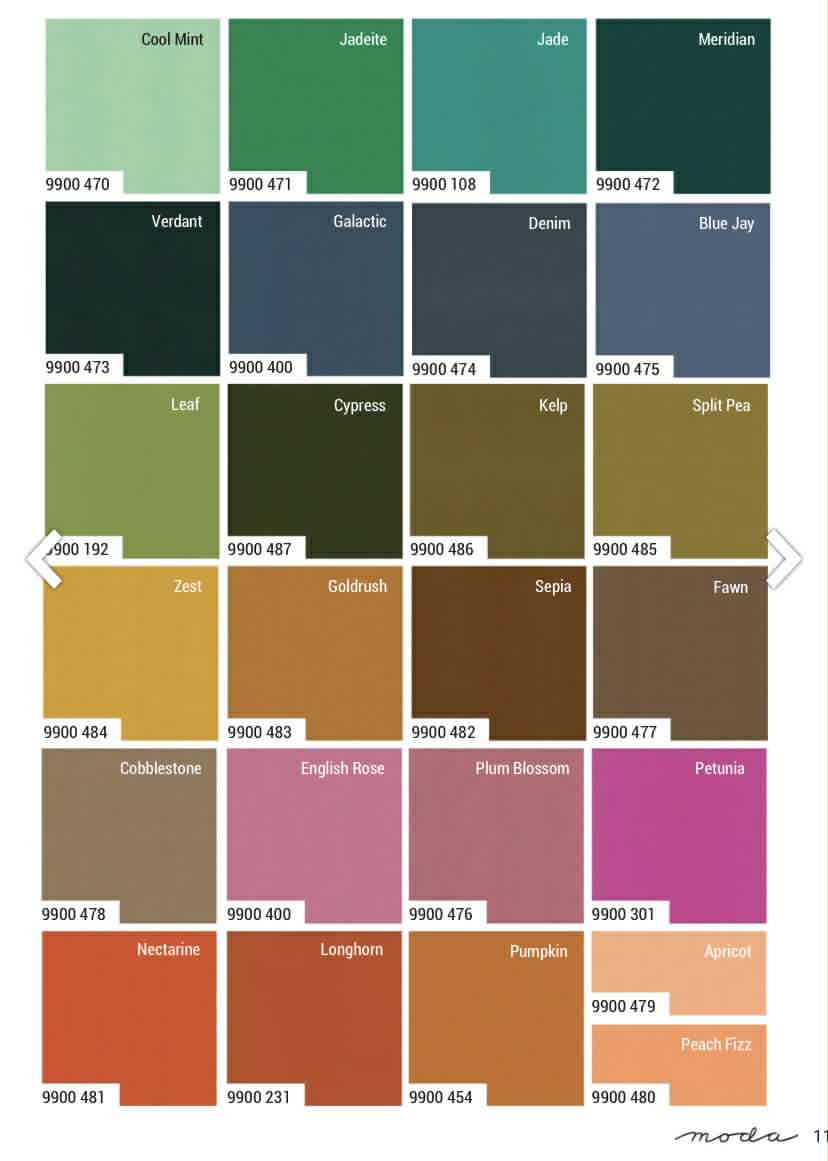 Elizabeth's Favourite Bella Solids by Moda
