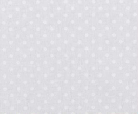 Cotton Poplin White with 3mm white spots by Rose & Hubble